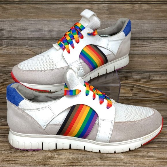 Kenneth Cole Other - Kenneth Cole ( Rare) Bailey Pride Techni-Cole Rainbow Suede Sneakers Men's 11